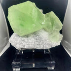 Fujian Green Cube Fluorite Mineral Specimen