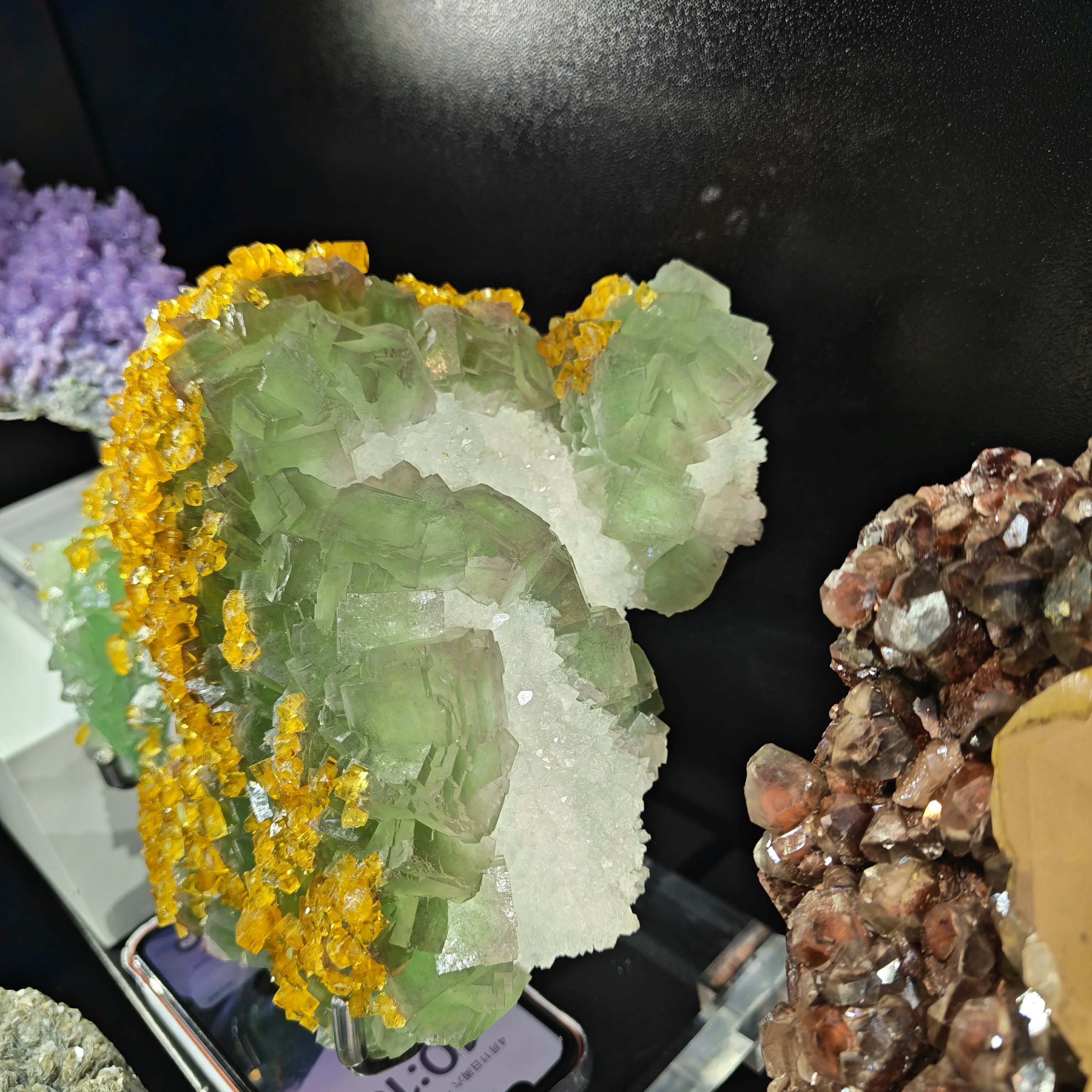 Green Yellow Fluorite Mineral Specimen