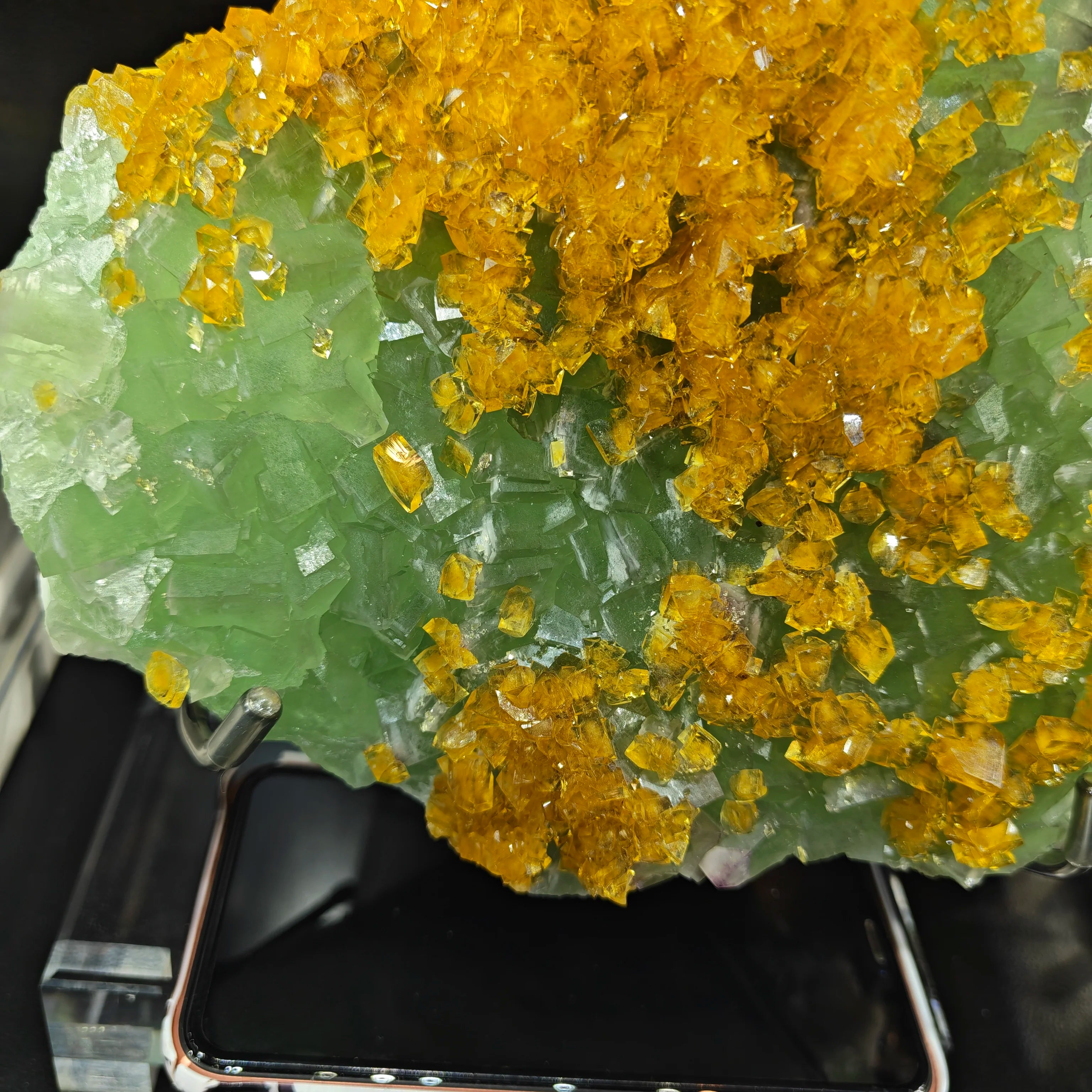 Green Yellow Fluorite Mineral Specimen