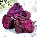 Unpolished Bright Red Natural Ruby Crystal Mineral Specimen for Geology Study Present - Standard