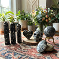 Black Crazy Agate Ball, Crystal Craft, Home Decor Tabletop Ornament