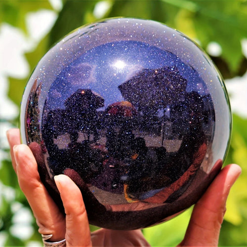 Blue Goldstone Sphere