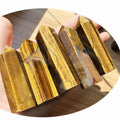 Natural Gemstone Stones Polished Yellow Tiger Eye Tower Point for Decoration Crystal Decor