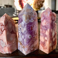 Carved Crystal Points Polished Pink Amethyst Agate Tower for Home Decoration Wedding Holiday Gift Eco-friendly