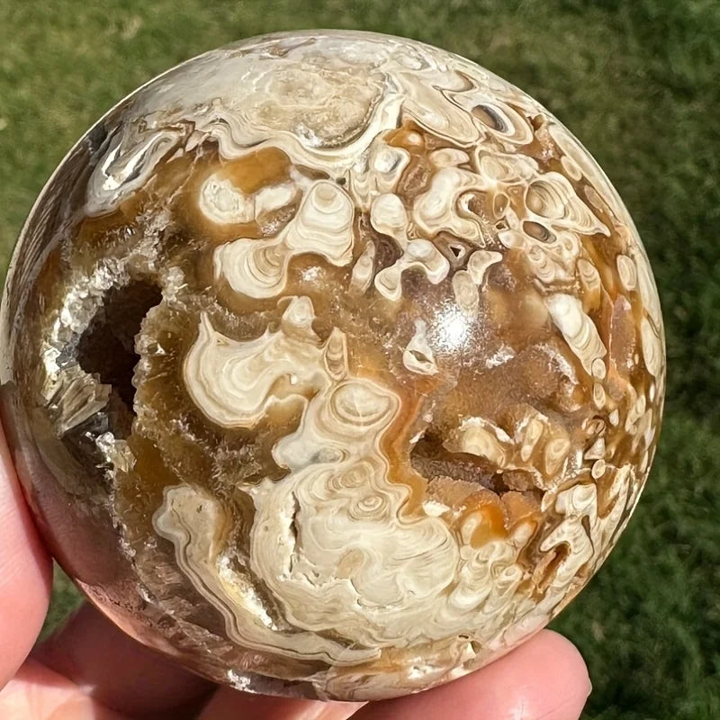 Icelandic Spar Flower Sphere