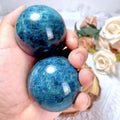 Crystal Stone Blue Apatite Sphere Crystal Ball Gemstone Sphere for Decoration