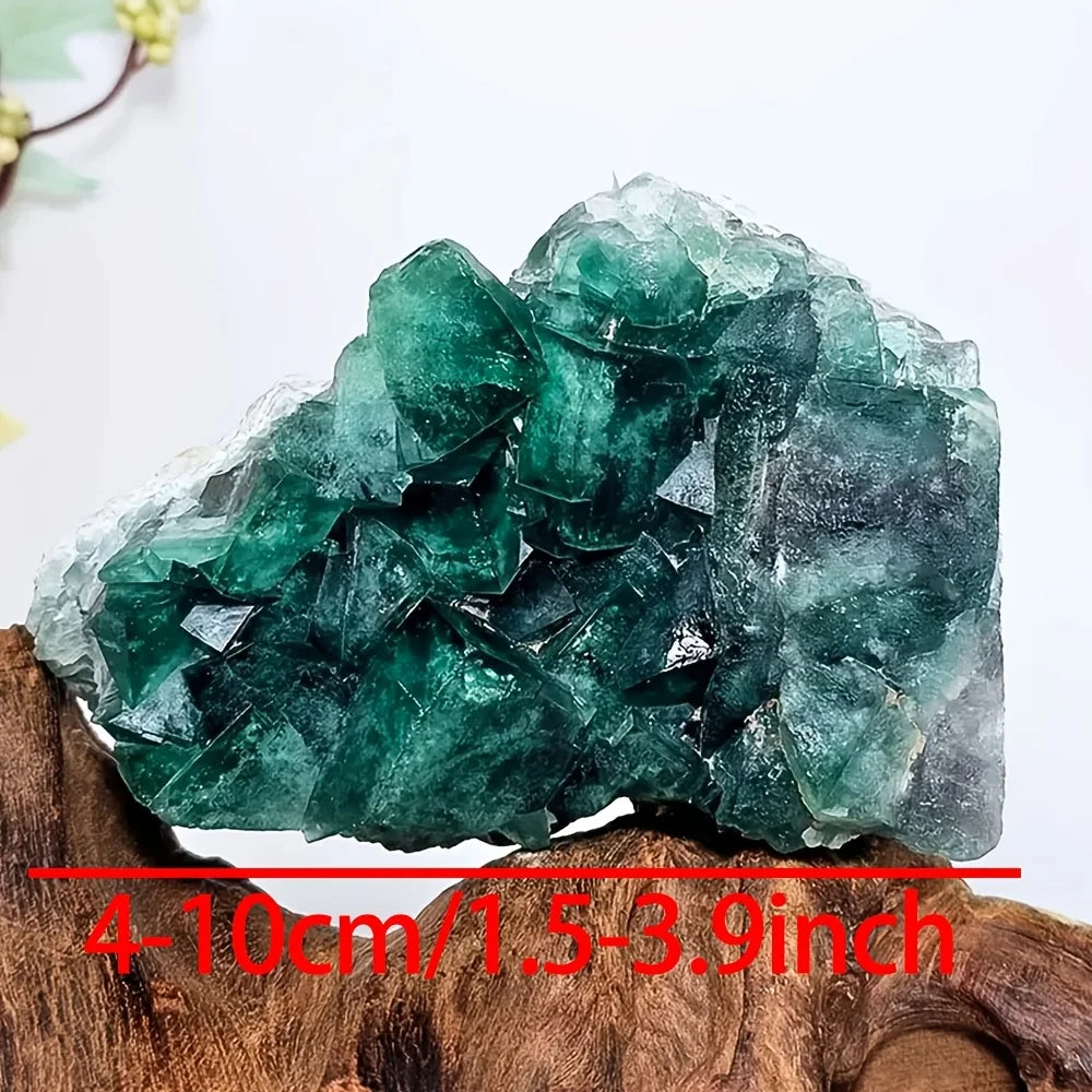 Deep Green Fluorite Crystal Cluster
