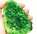 Crystal Raw Stones Mineral Specimen Clusters Green Geode Quartz Red Crystal Cluster