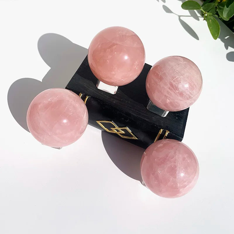 Rose Quartz Sphere Lot - 1 kg