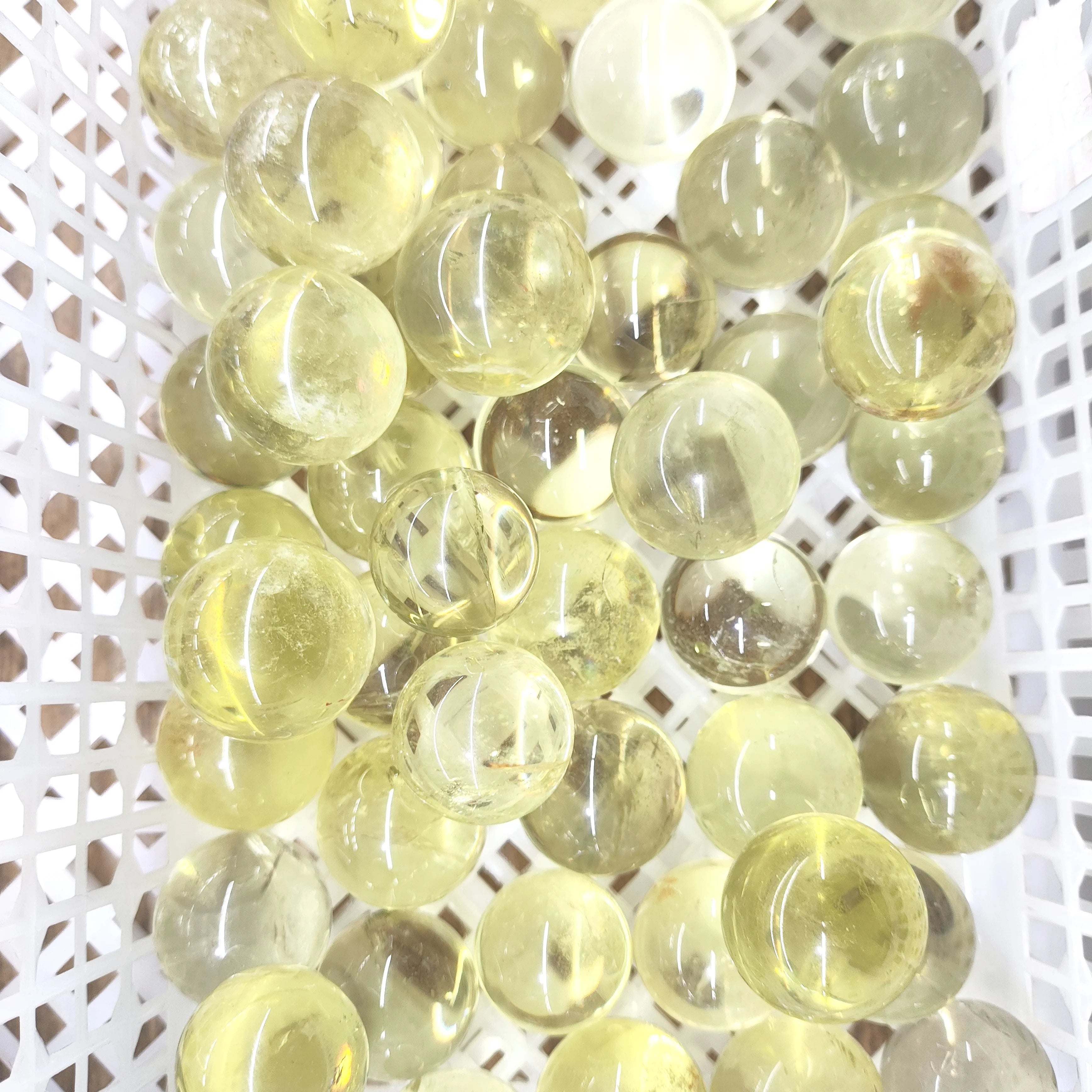 Citrine Quartz Small Citrine Crystal Sphere for Home Decor