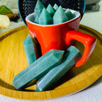 Crystal Point Polished Stone Green Aventurine Tower Decoration for Home