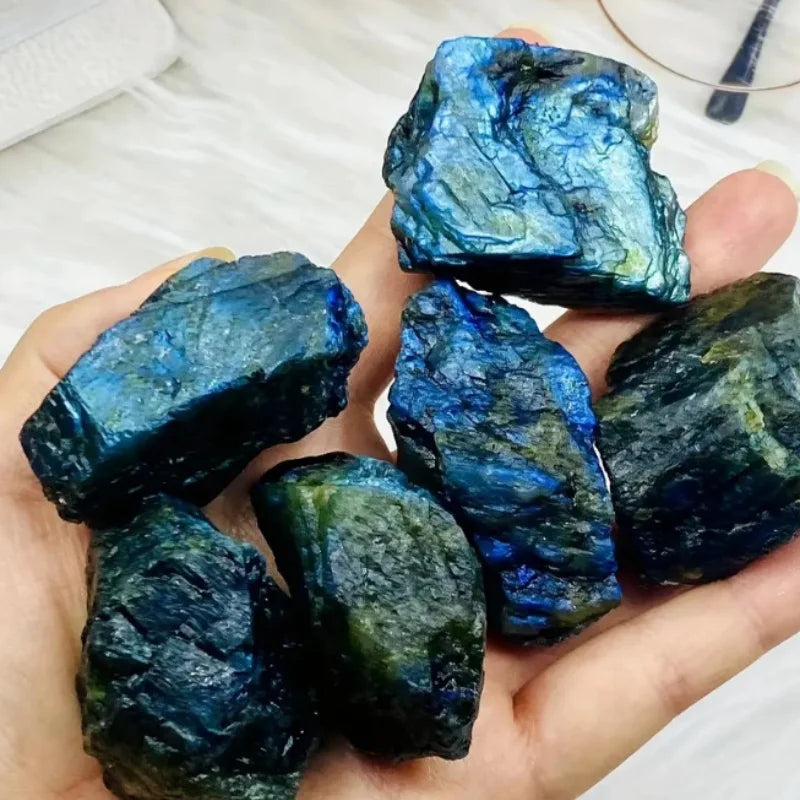 Raw Labradorite Stone - 1 kg Lot - 1 kg lot