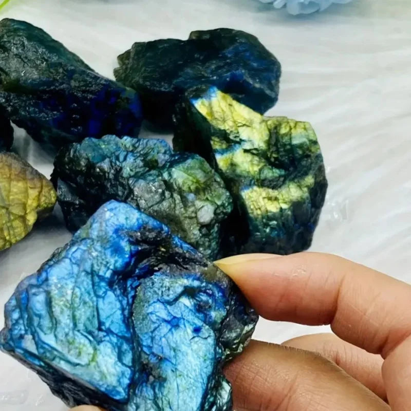 Raw Labradorite Stone - 1 kg Lot