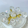 Mini Rainbow Clear Quartz Sphere Small Sphere for Ornaments