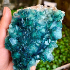 Dark Green Fluorite Raw Cluster - 1 kg Lot