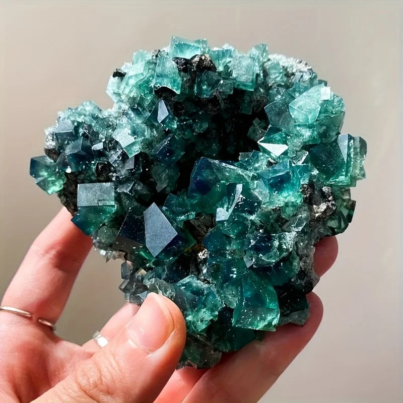 Dark Green Fluorite Raw Cluster - 1 kg Lot