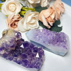 Natural Quartz Crystal Points Druzy Amethyst Tower Crystal Point Geode Cluster