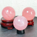 Natural Rose Quartz Small Size Mini Sphere Polished Crystal Crafts