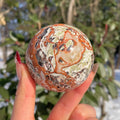Polished Crystal Ball Natural Money Agate Sphere for Home Decor