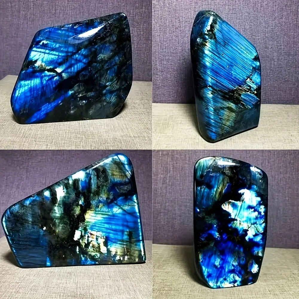 Sparkling Polished Labradorite Freeform Stones Blue Decorations Suitable for Gift and Decor Crystal Decor