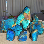Sparkling Polished Labradorite Freeform Stones Blue Decorations Suitable for Gift and Decor Crystal Decor