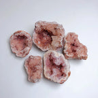Pink Amethyst Crystal Cluster Heading Druzy Cherry pink Agate Hole for Decoration or Gift