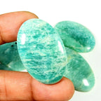 Hot Sales Amazonite Palm Flashy Amazonite Puff Palm CrystalHola Polished Crystal Decor - Standard