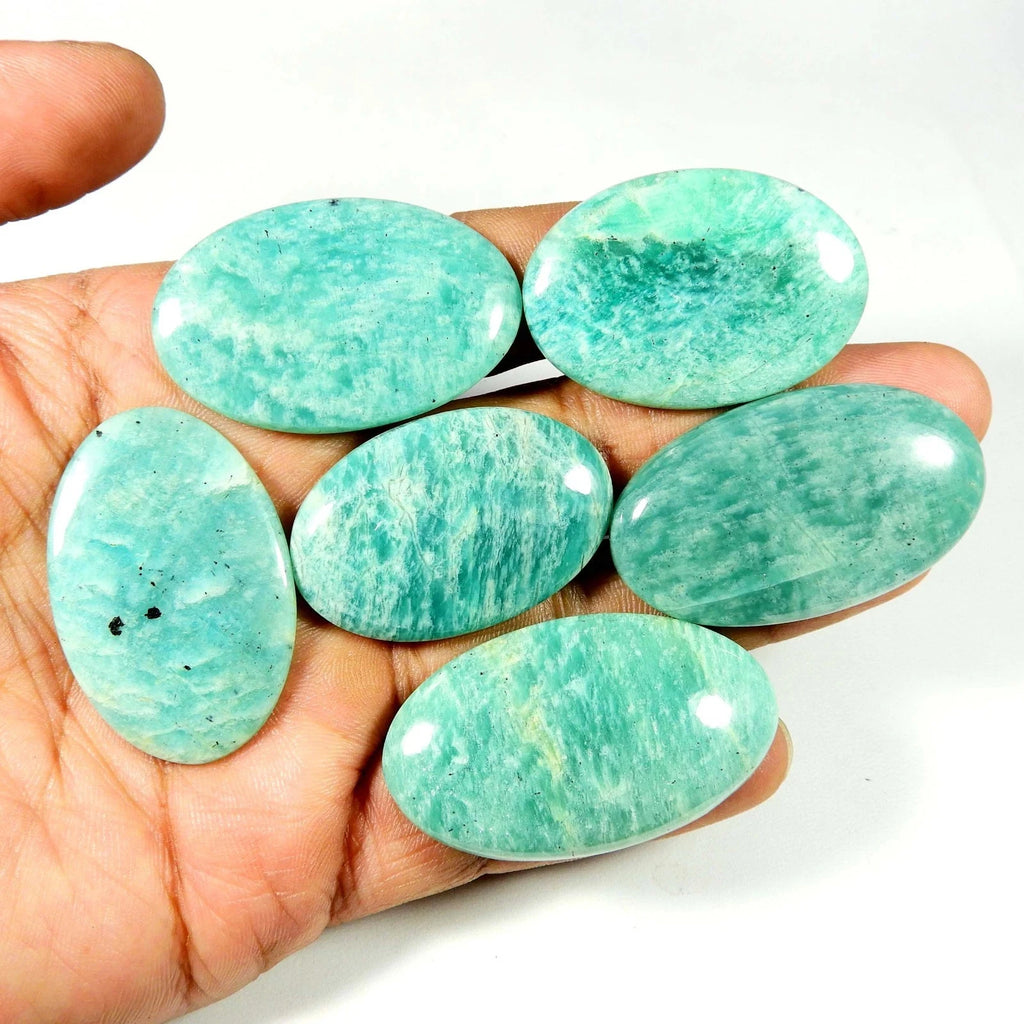 Hot Sales Amazonite Palm Flashy Amazonite Puff Palm CrystalHola Polished Crystal Decor