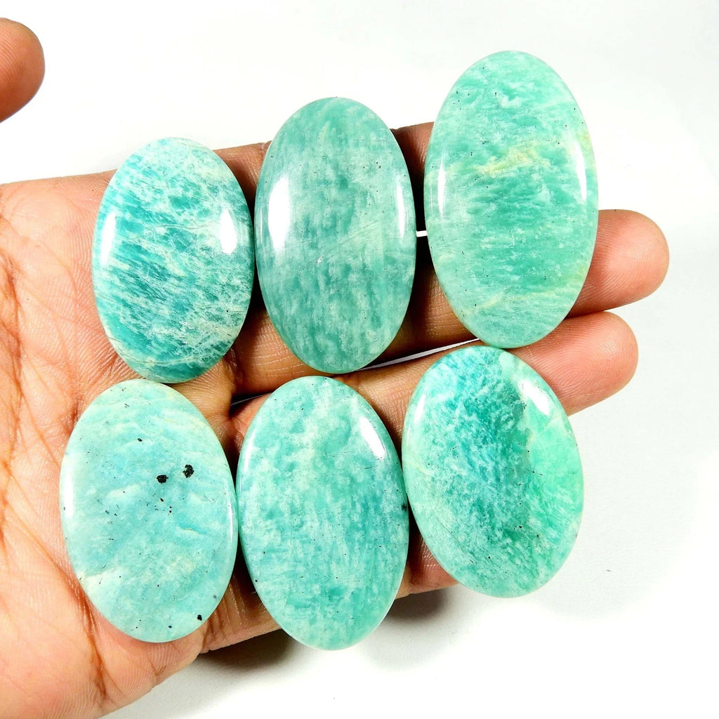 Hot Sales Amazonite Palm Flashy Amazonite Puff Palm CrystalHola Polished Crystal Decor