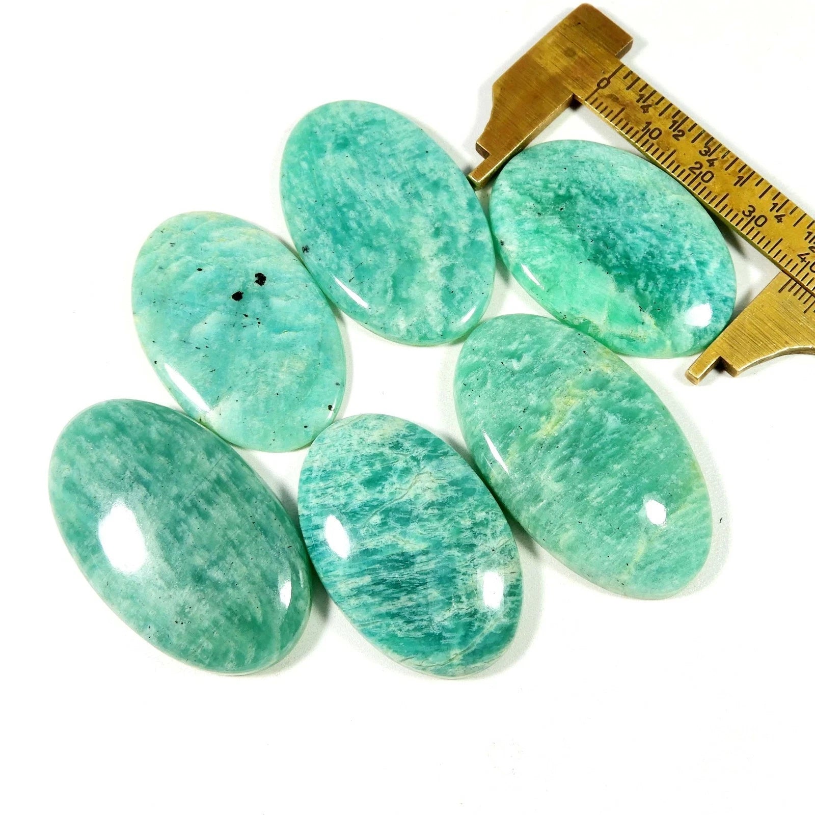 Hot Sales Amazonite Palm Flashy Amazonite Puff Palm CrystalHola Polished Crystal Decor