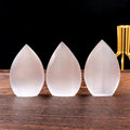 Hot Sales Crystal Craft Natural Selenite Waterdrop Ornament for Home Decor