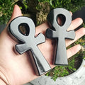 Crystal Crafts Natural Black Obsidian Ankh
