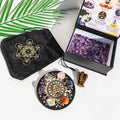 Natural Crystal Stone Polished Gift Box with Theme Mineral Specimens for Home Decoration
