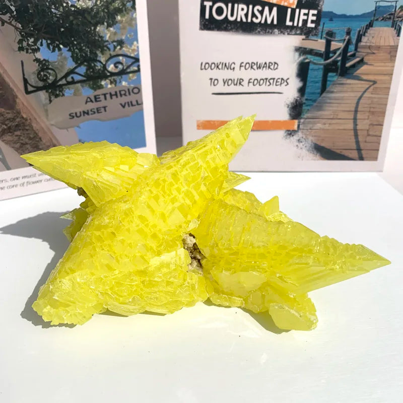 Lemon Yellow Sulfur Crystal Cluster - 1 kg Lot