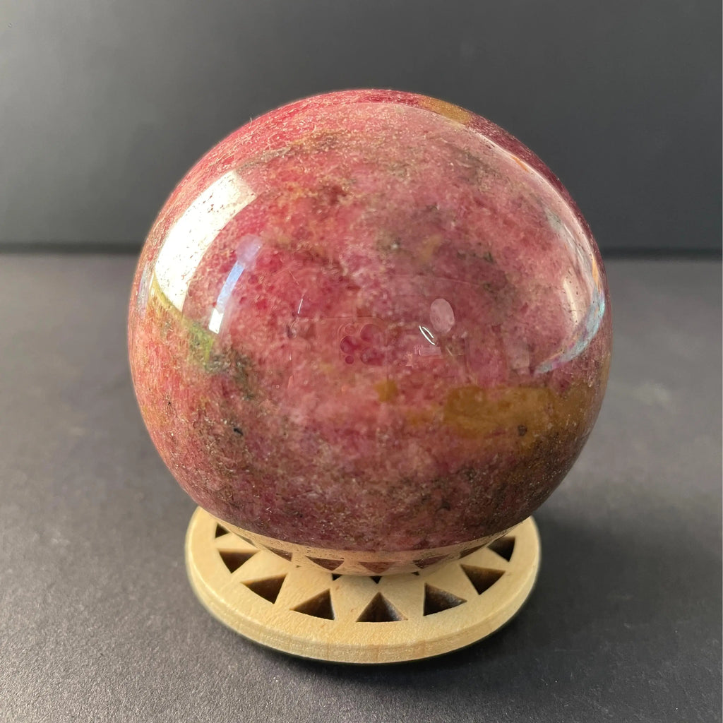 MT Brand Crystal Rhodonite Sphere Polished Fashion Trend Rose Quartz Balls No Printing