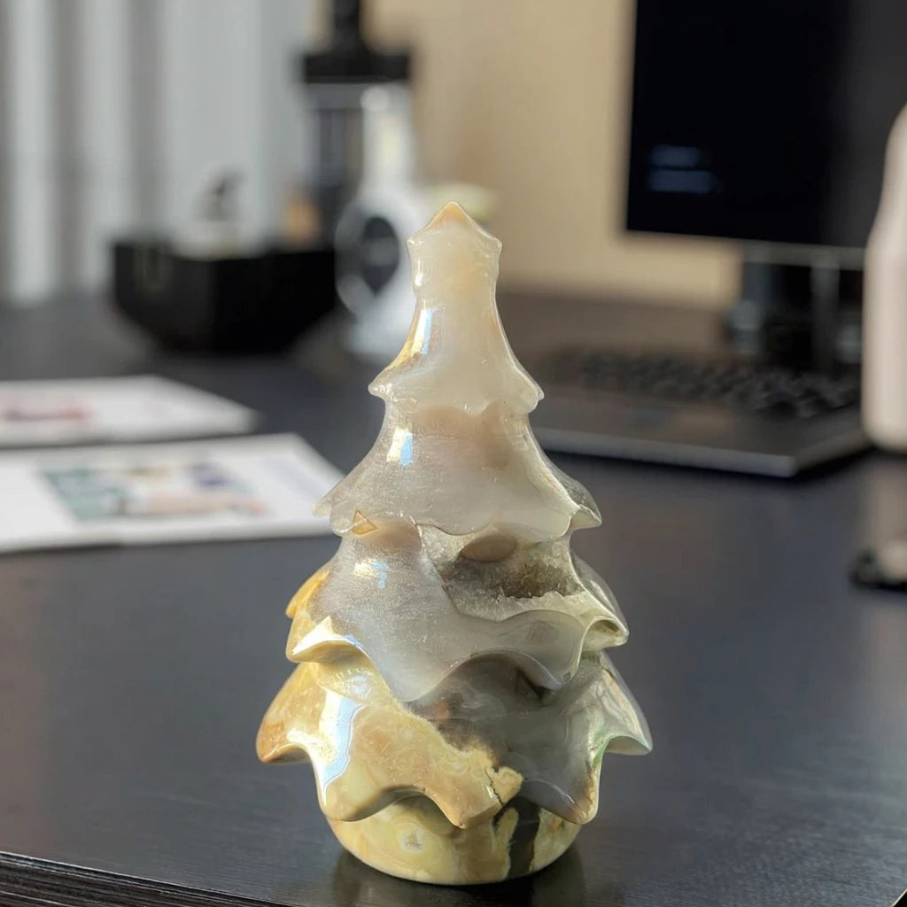 Natural Volcanic Agate Crystal Trees for Christmas