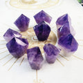 Natural Amethyst Point Mini Cake Shape Crystal Tower for Decoration Gifts