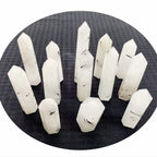 Natural Black Tourmaline Rutilated Quartz Tower Crystal Point Clear Quartz Tower for Decoration