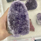 Natural Carved Amethyst Crystal Amethyst Geode Cluster Rough Amethyst Druzy