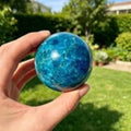 Natural Christmas Natural Blue Apatite Crystal Sphere Polished Apatite Crystal Ball Holiday Decor Christmas Gift