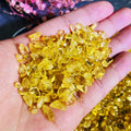 Natural Citrine Tumbled Chips Yellow Crystal Gravel for DIY Craft Decor