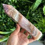 Natural Crystal Amethyst Agate Tower Quartz Obelisk Stone Unique for Teacher's Day