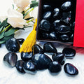 Natural Crystal Polished Crystals Stone Black Obsidian Tumble for Home Decor