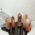 Natural Crystal Tower Point Stone Fire Quartz Point for Decoration