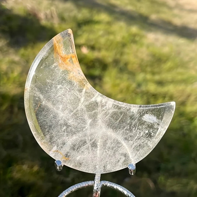 Clear Quartz Moon Carving - 1 kg Lot