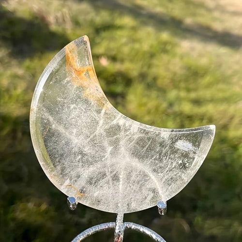 Clear Quartz Moon Carving - 1 kg Lot