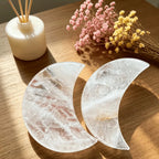 Clear Quartz Moon Carving - 1 kg Lot