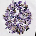 Natural Gemstone Charoite Tumbled Chips Purple Crystal Gravel for DIY Craft Decor