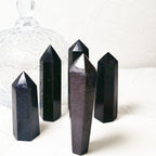 Natural Gemstone Crafts Blue Sandstone Point Tower for Home Decoration Crystal Decor