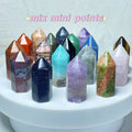 Natural Crystal Mini Point Gemstone Mix Material Small Crystal Tower